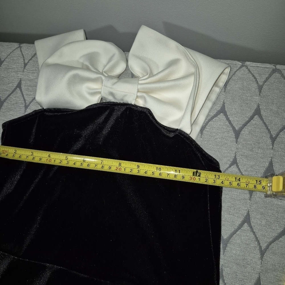 Two piece Christmas Formal from Dillard’s. GB. Velvet Bow Tank Outfit - Picture 6 of 12